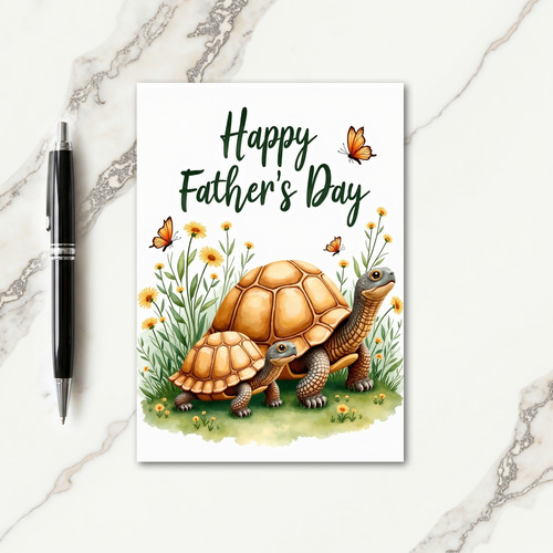 Turtle Sweet Fathers Day Card
