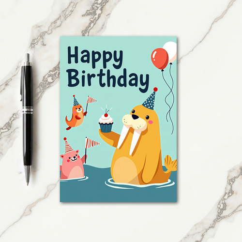 Tusked Creature Party Card