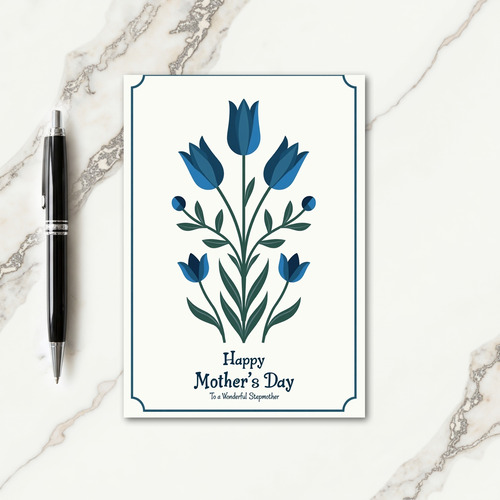 Twilight Floral Mothers Day Card