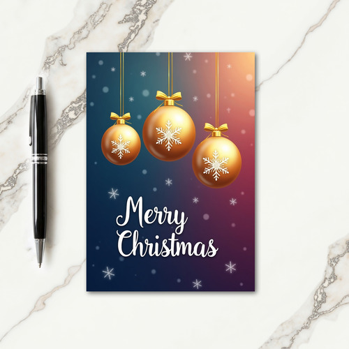 Twilight Gradient Christmas Card