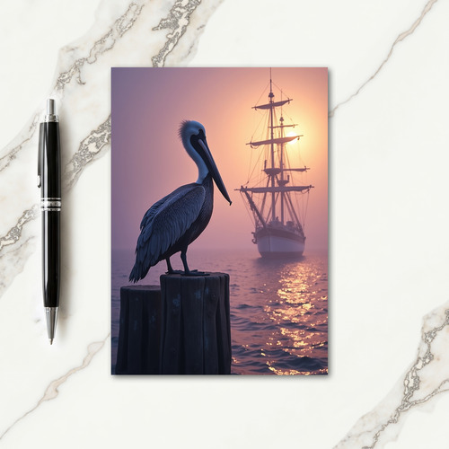 Twilight Sailing Fathers Day Card