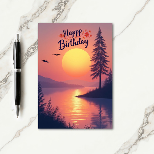 Twilight Sky Birthday Card