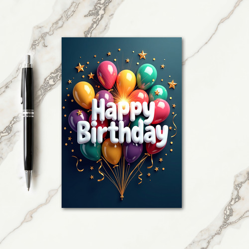 Twilight Sphere Birthday Card