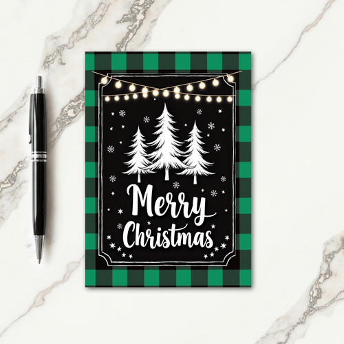 Twinkling Lights Christmas Card