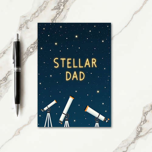 Twinkling Stellar Dad Lights Card