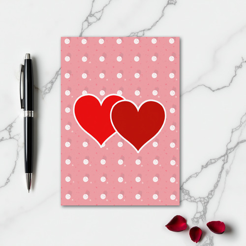 Two Hearts Love Time Keepsake Card