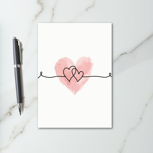 Two Hearts One Love Card