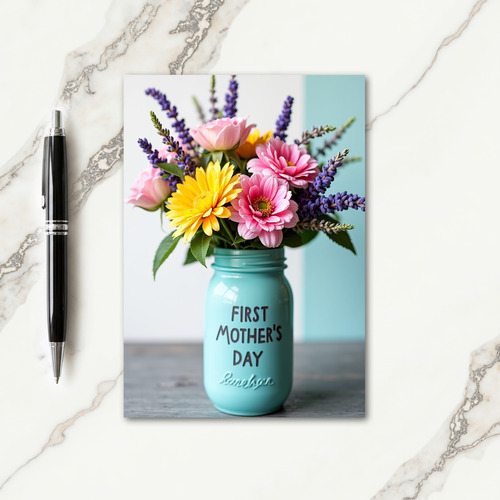 Two Tone Floral Card