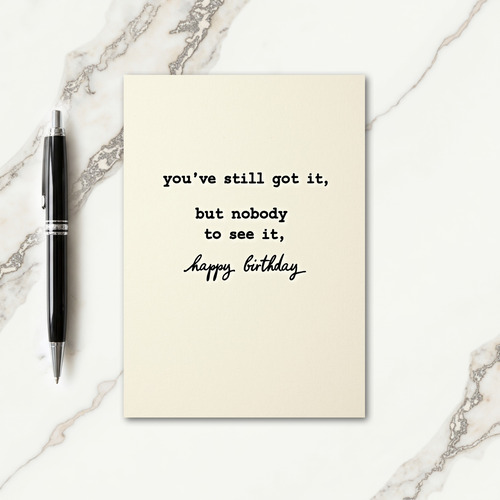 Typographic Birthday Card
