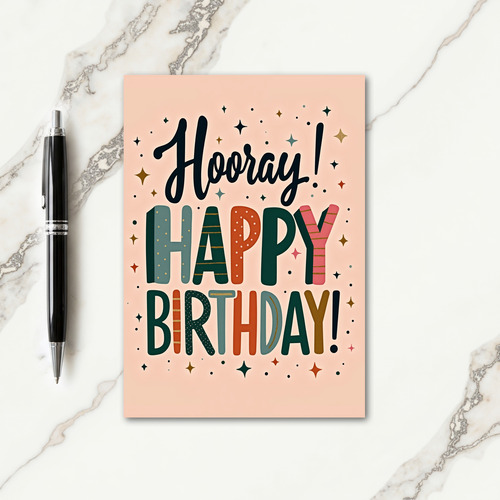 Typography Birthday Card
