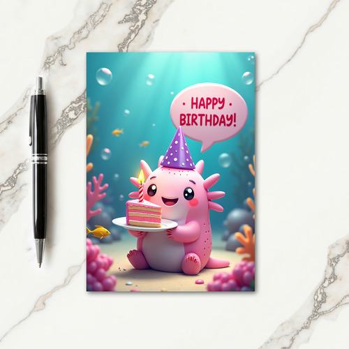 Underwater Creature Birthday Card