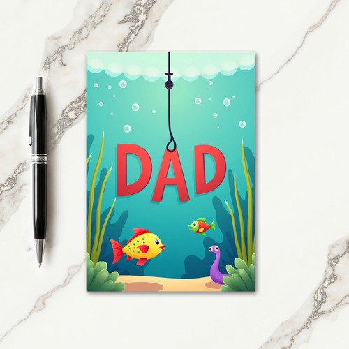 Underwater Dad Tribute Card