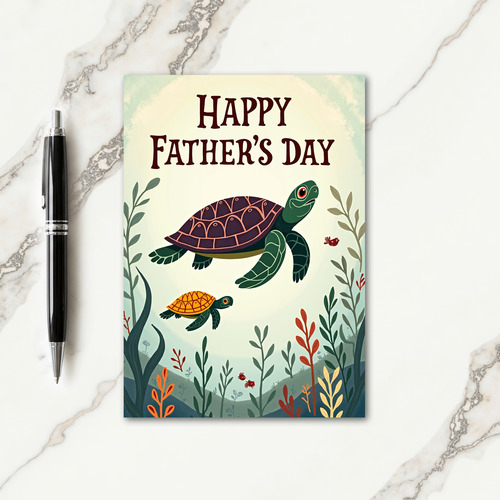 Underwater Fathers Love Card