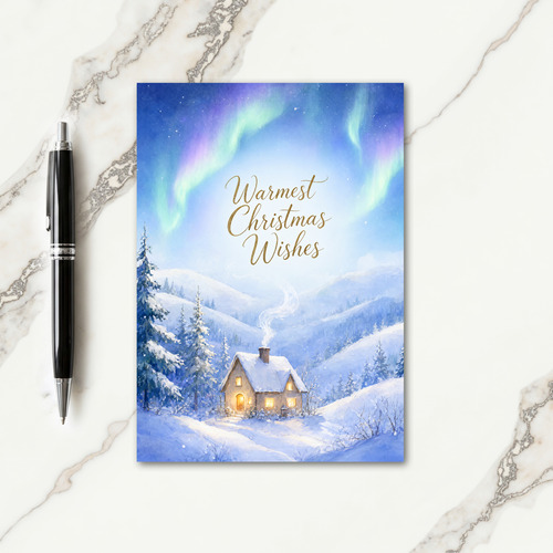 Unique Christmas Card Wishes Card