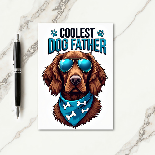Unique Dog Fathers Day Card