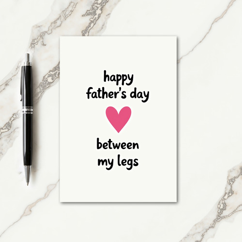 Unique Fathers Day Text Art Card
