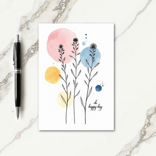 Uplifting Botanical Birthday Card