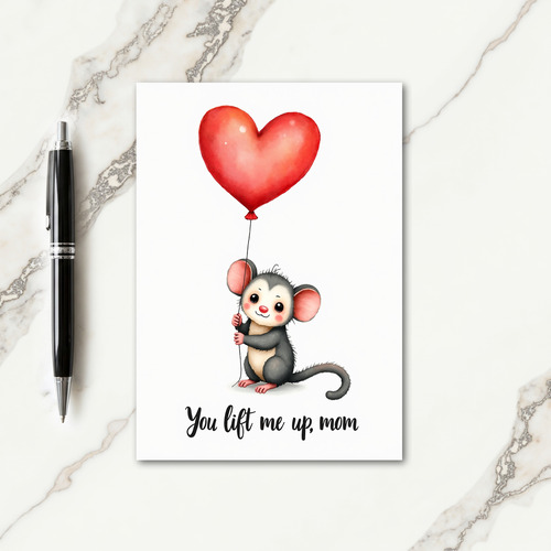 Uplifting Mom Balloon Art Card