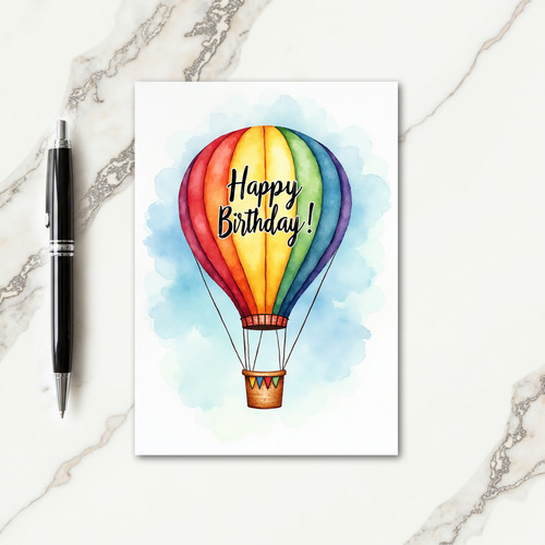 Uplifting Watercolor Birthday Card