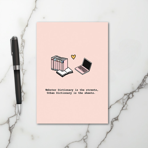 Urban Dictionary Sheets Love Card