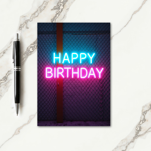 Urban Night Birthday Card