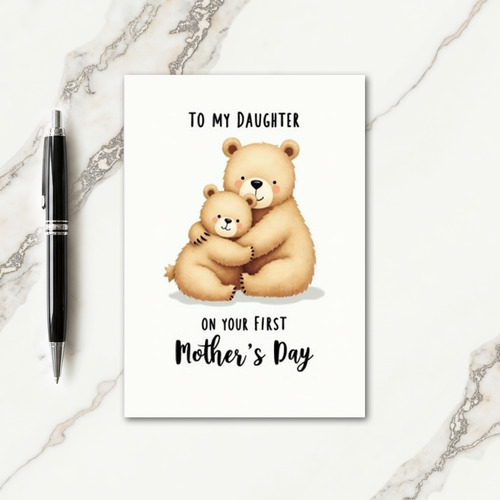 Ursine First Mothers Day Card