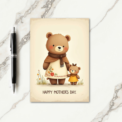 Ursine Mothers Day Card