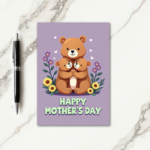 Ursine Mothers Day Embrace Card