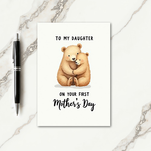 Ursine Mothers Day Hugs Card