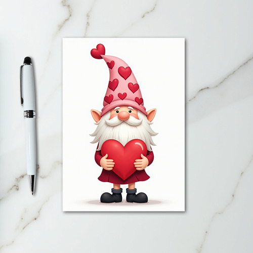 Valentine Gnome Love Card