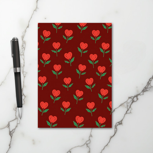 Valentine Heart Flower Card