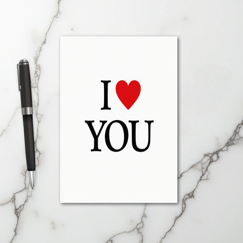 Valentine I Love You Card