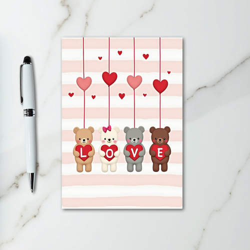 Valentine Love Bears Card