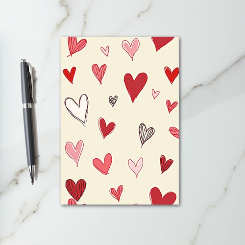 Valentine Love Hearts Greeting Card