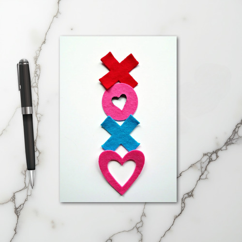 Valentine Xoxo Heart Card