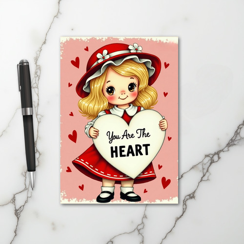 Valentine You Are The Heart Card