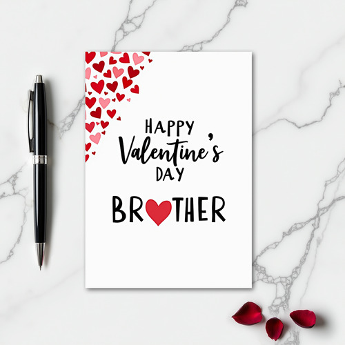 Valentines Brother Heart Card