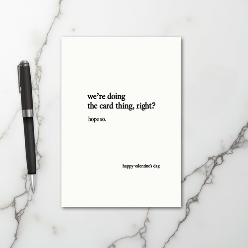 Valentines Card Thing Funny Card