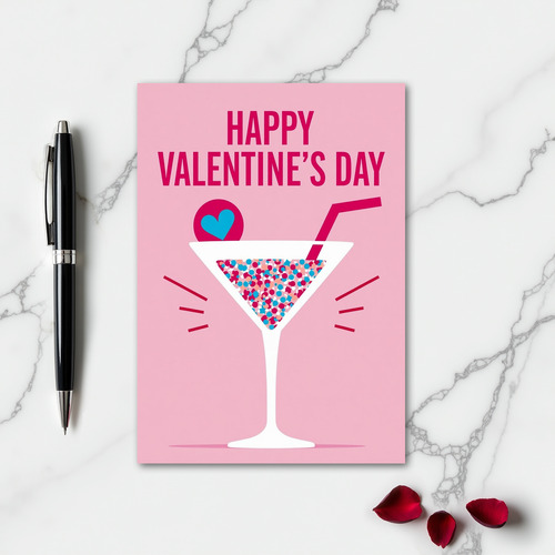 Valentines Cocktail Party Card