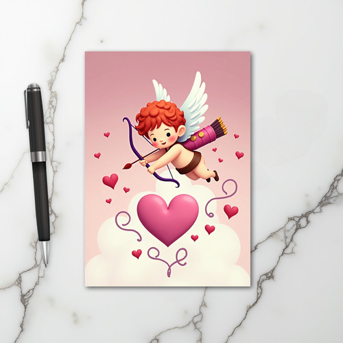 Valentines Cupid Love Card