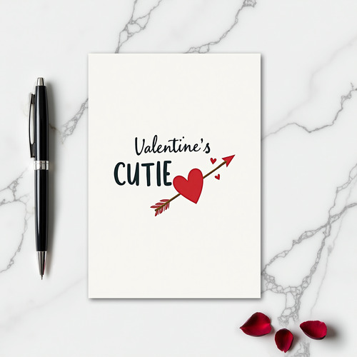 Valentines Cutie Heartfelt Card