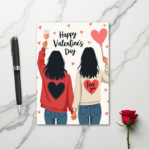 Valentines Day Couple Love Card