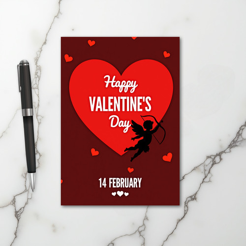 Valentines Day Cupid Love Card