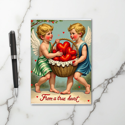 Valentines Day Cupids Hearts Card