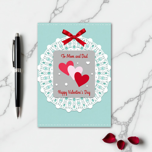 Valentines Day For Mom And Dad Card