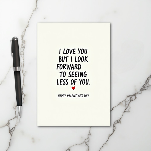 Valentines Day Funny Diet Card