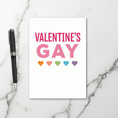 Valentines Day Gay Card