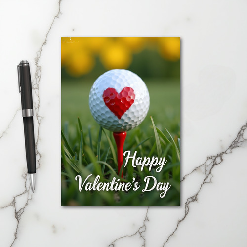 Valentines Day Golf Card
