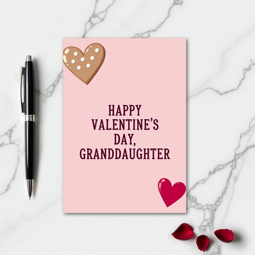 Valentines Day Granddaughter Card