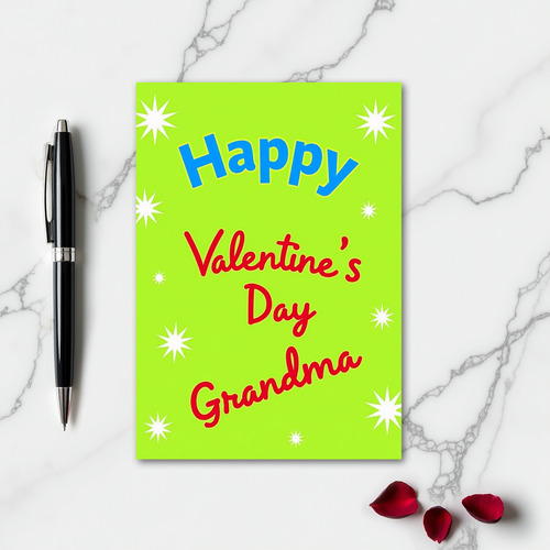 Valentines Day Grandma Starburst Card